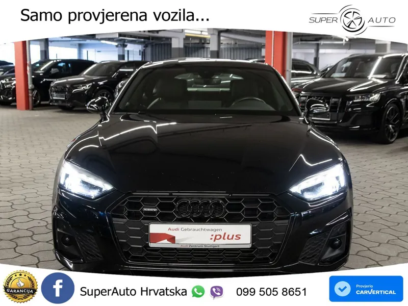 Audi A5 Sportback 45 TFSI (265 KS) quattro S tronic S line MATRIX+GR SJED+KAM
