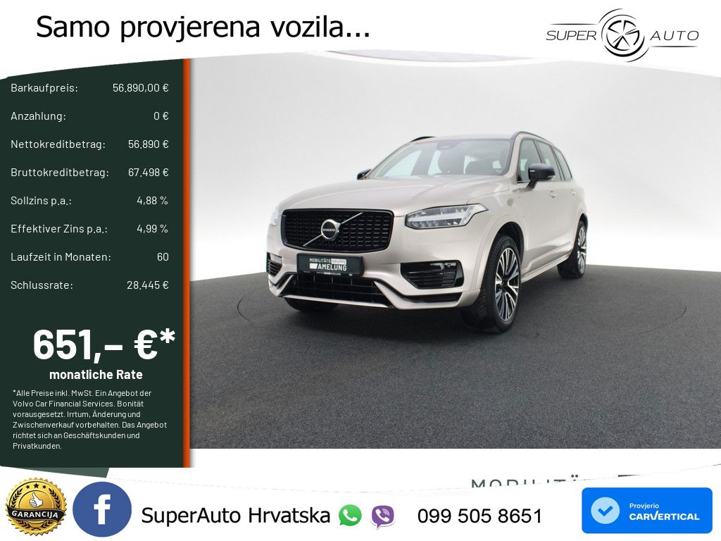 Volvo XC90 2.0 T8 AWD Automatic LED+GR SJED+ACC