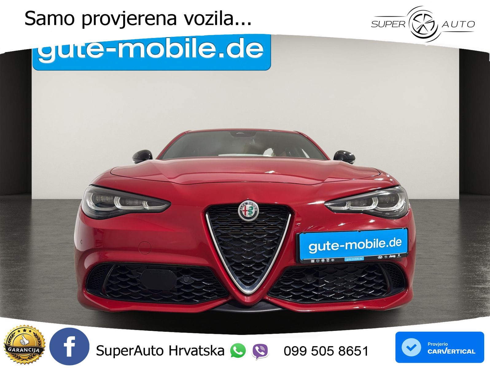 Alfa Romeo Giulia 2.0 Turbo (280 KS) Q4 Automatic LED+GR SJED+ACC