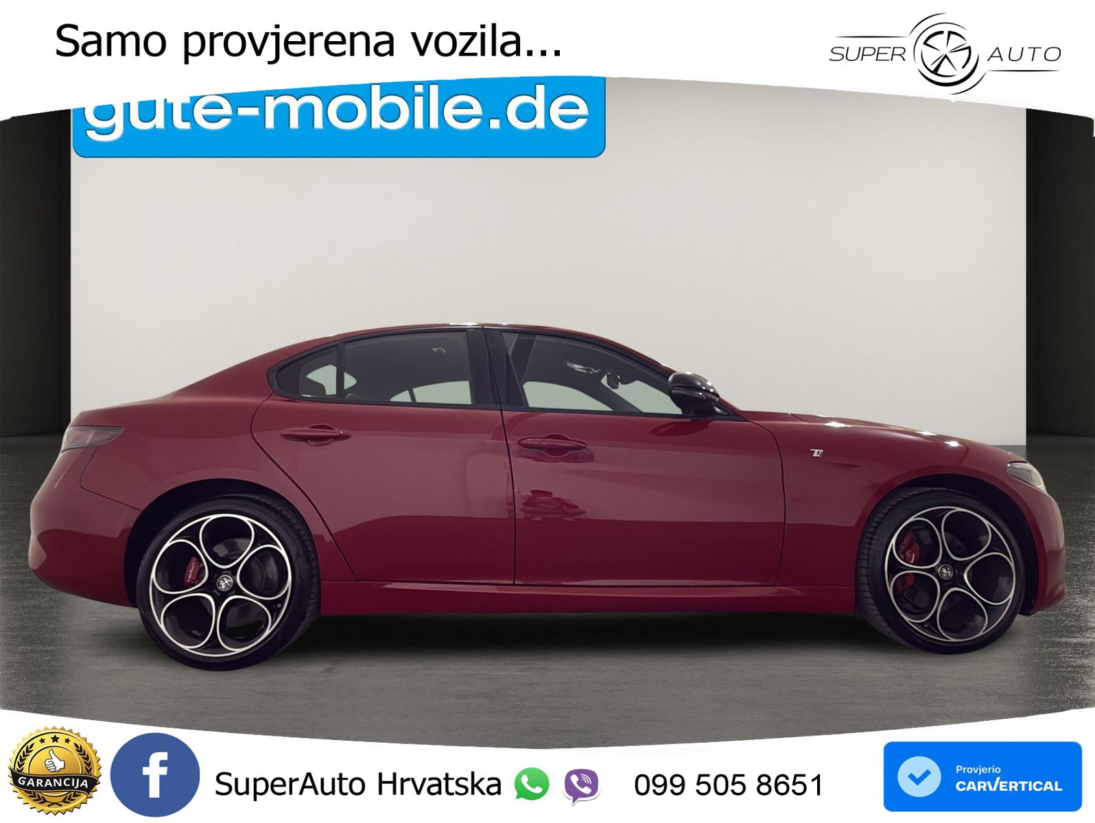Alfa Romeo Giulia 2.0 Turbo (280 KS) Q4 Automatic LED+GR SJED+ACC