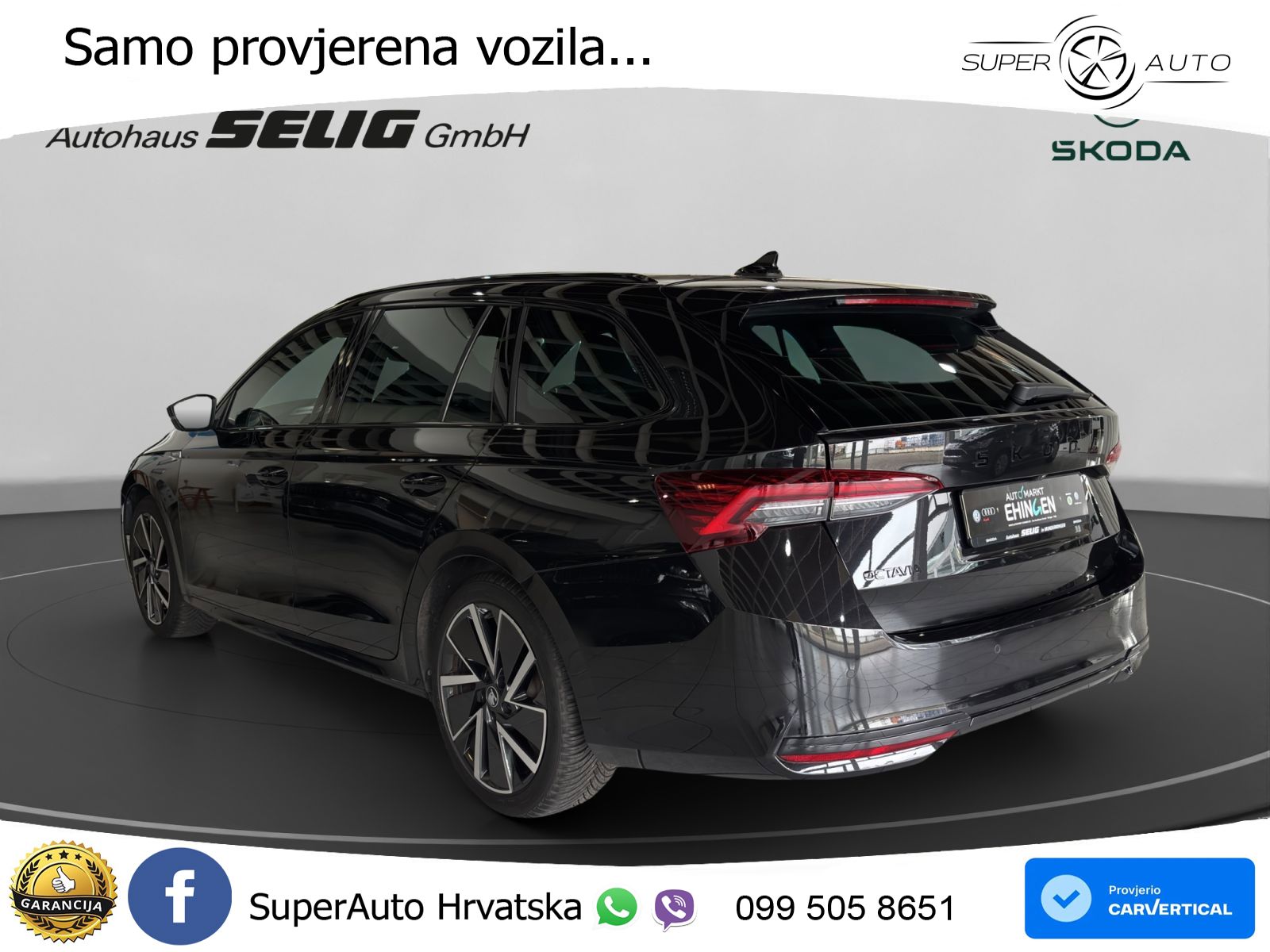 Škoda Octavia Combi 1.5 TSI (150 KS) DSG SportLine LED+GR SJED+ACC