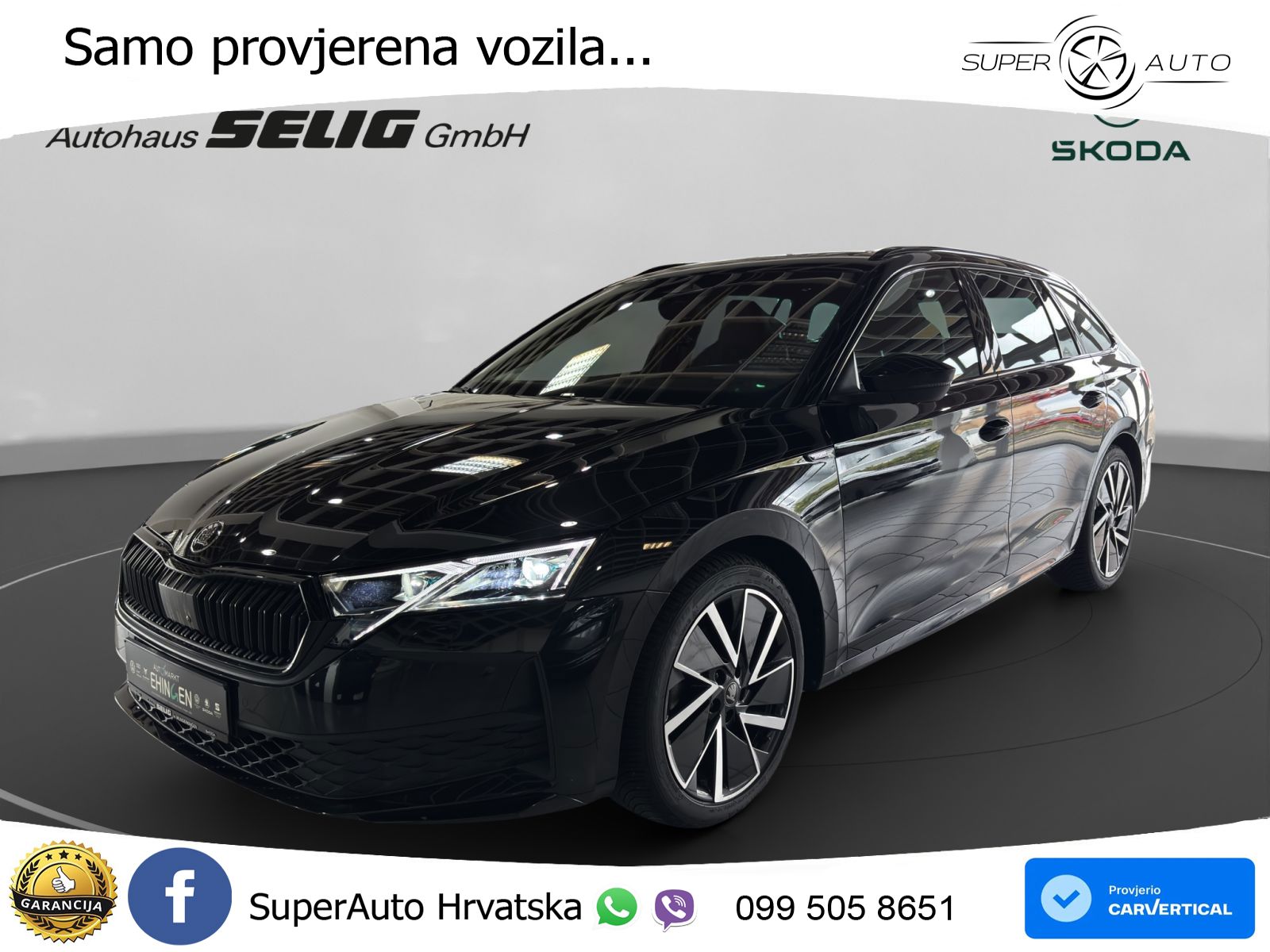 Škoda Octavia Combi 1.5 TSI (150 KS) DSG SportLine LED+GR SJED+ACC