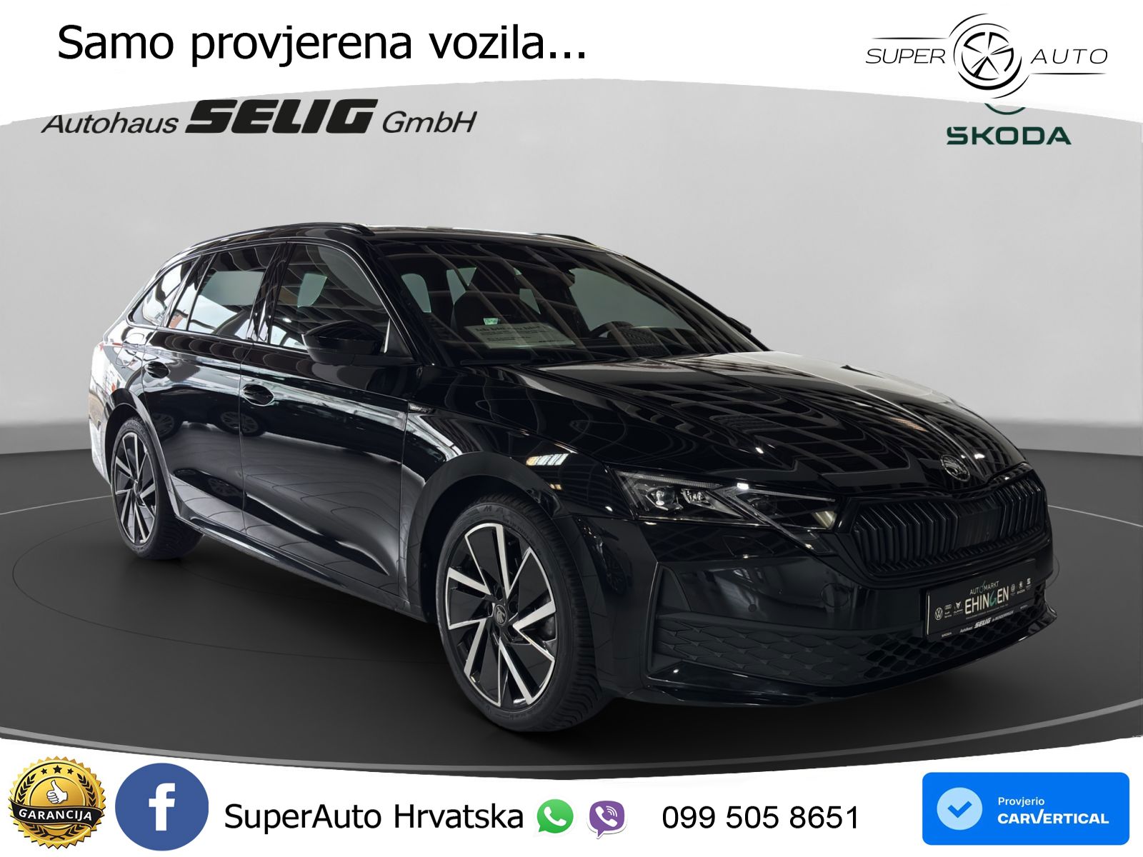 Škoda Octavia Combi 1.5 TSI (150 KS) DSG SportLine LED+GR SJED+ACC