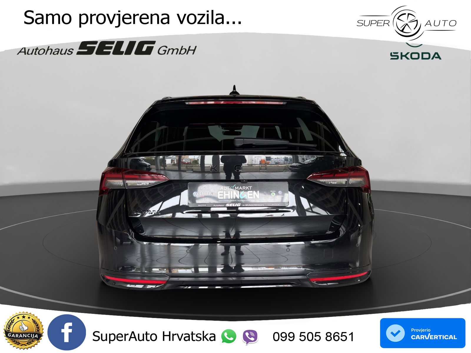 Škoda Octavia Combi 1.5 TSI (150 KS) DSG SportLine LED+GR SJED+ACC