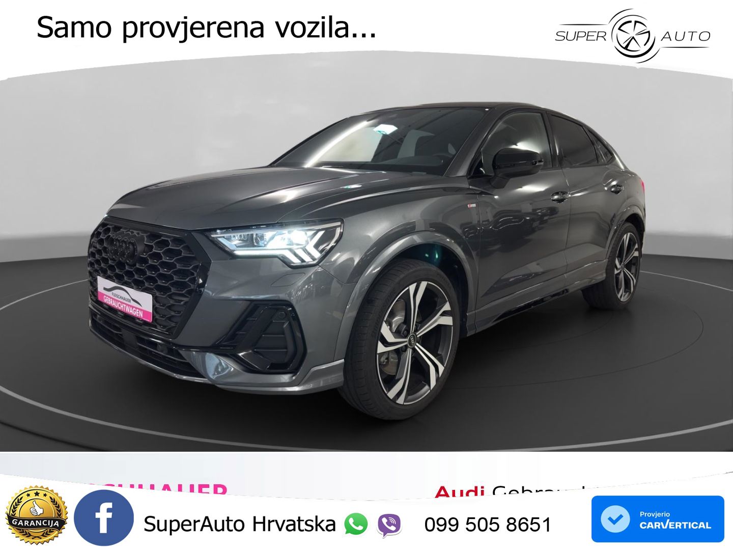 Audi Q3 Sportback 40 TDI (193 KS) quattro S tronic S line MATRIX+GR SJED+KAM