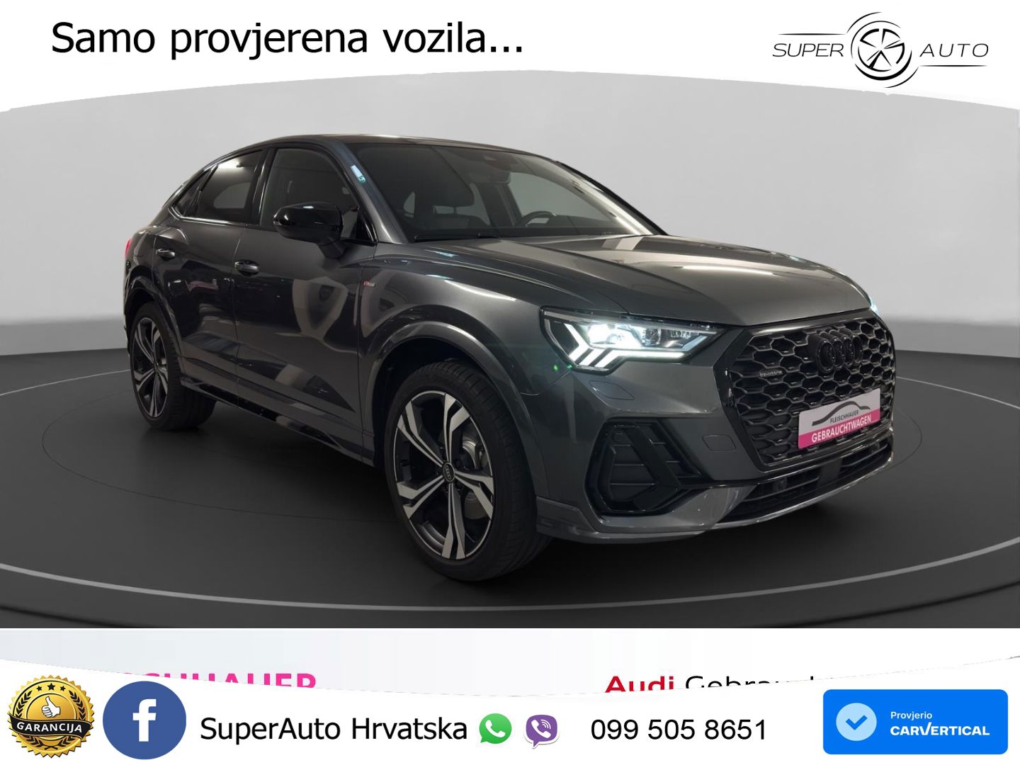 Audi Q3 Sportback 40 TDI (193 KS) quattro S tronic S line MATRIX+GR SJED+KAM