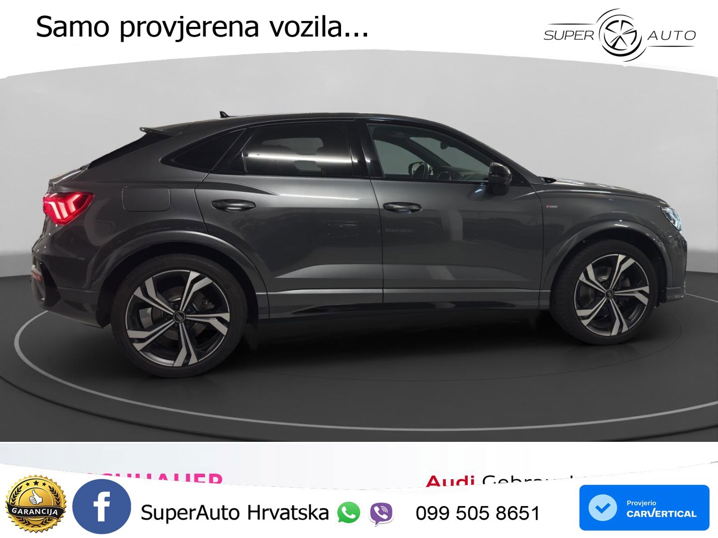 Audi Q3 Sportback 40 TDI (193 KS) quattro S tronic S line MATRIX+GR SJED+KAM