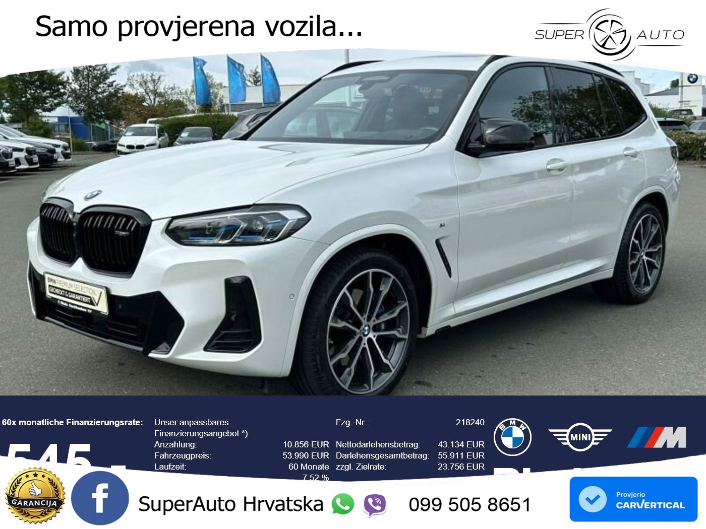 BMW X3 M40d xDrive Steptronic LED+GR SJED+ACC