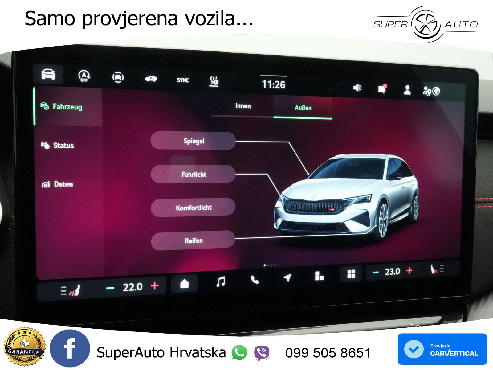 Škoda Octavia Combi RS 2.0 TSI (265 KS) DSG MATRIX+GR SJED+KAM