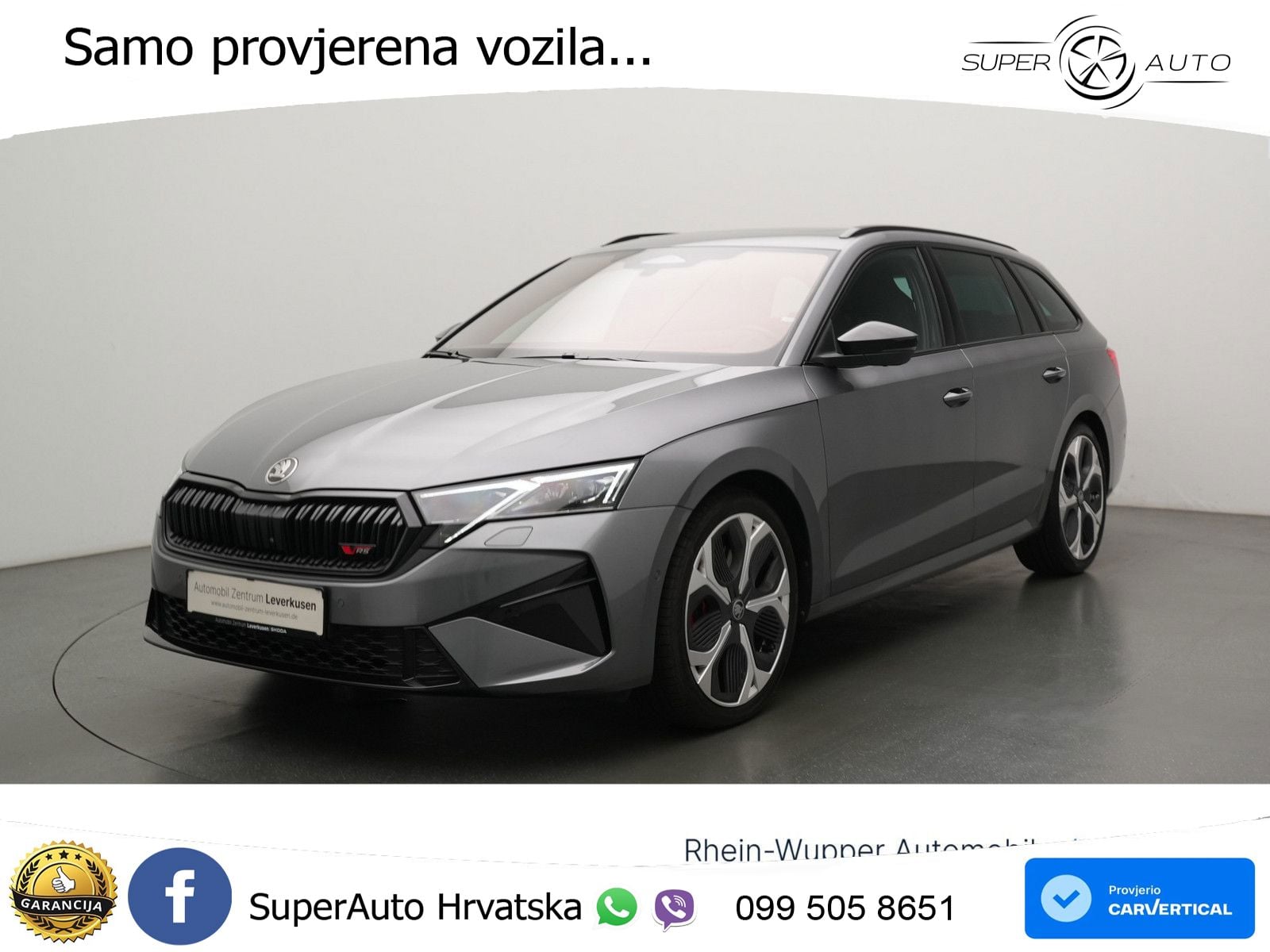 Škoda Octavia Combi RS 2.0 TSI (265 KS) DSG MATRIX+GR SJED+KAM