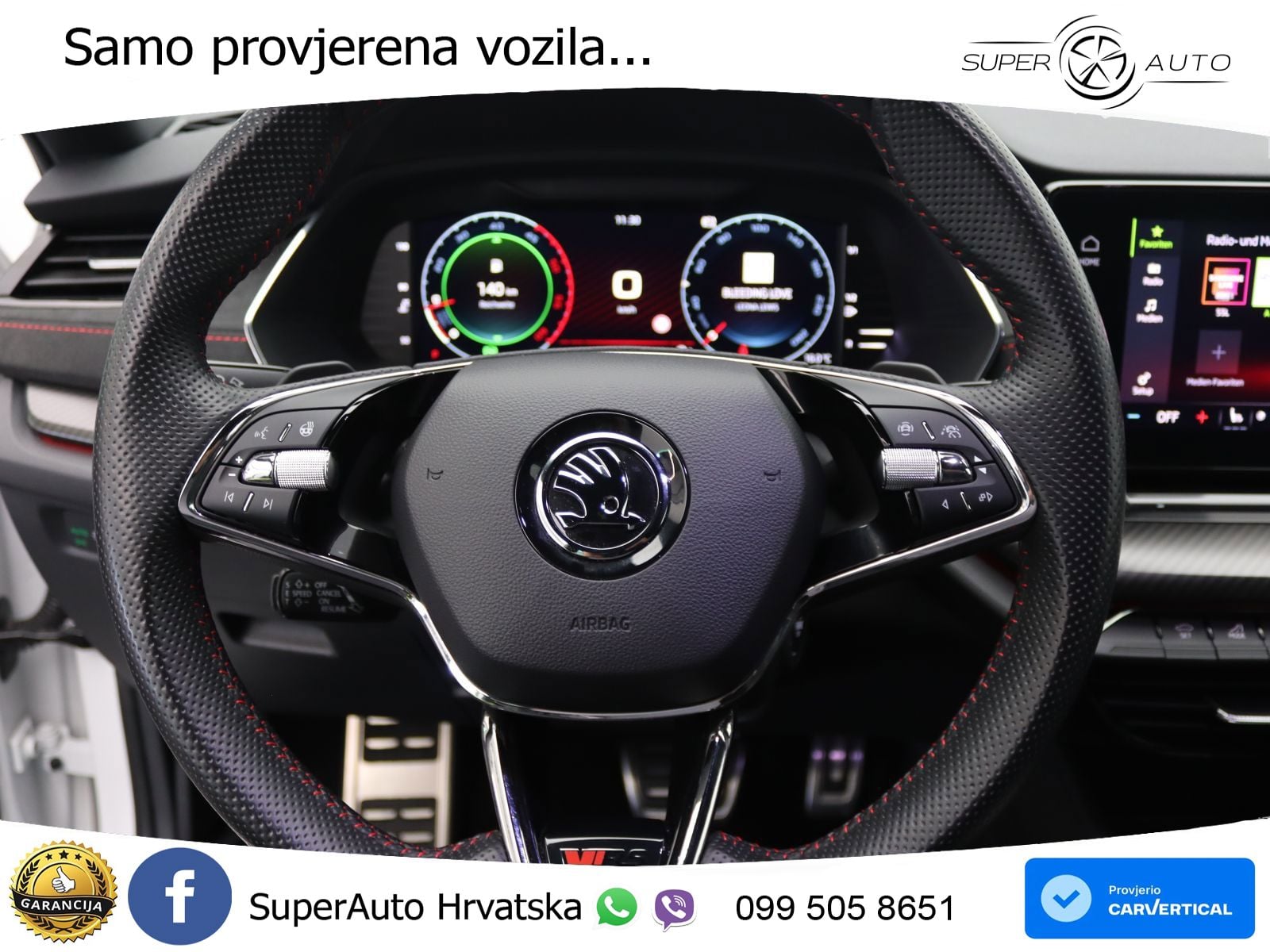 Škoda Octavia Combi RS 2.0 TDI (200 KS) 4x4 DSG LED+GR SJED+ACC