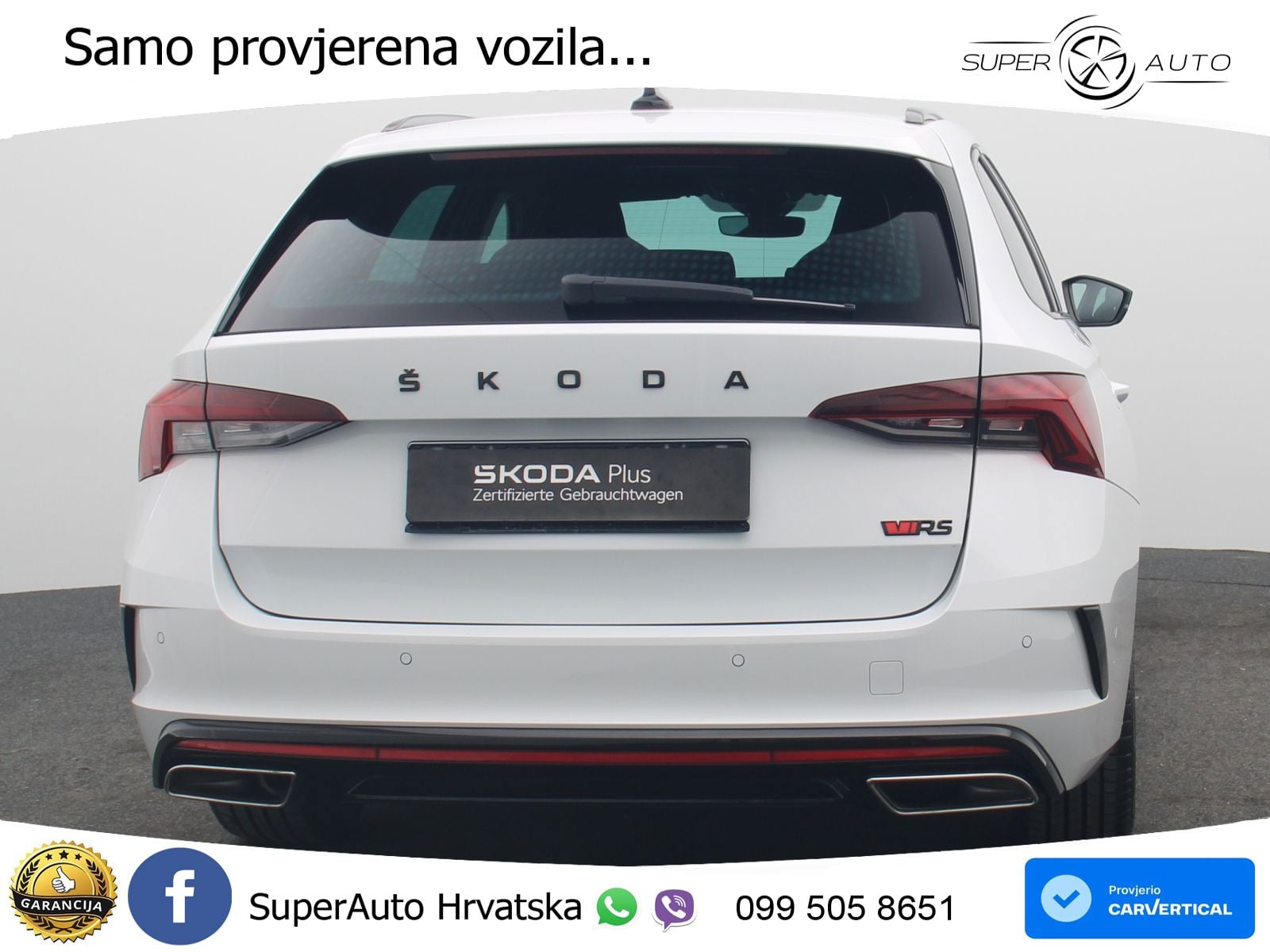 Škoda Octavia Combi RS 2.0 TDI (200 KS) 4x4 DSG LED+GR SJED+ACC