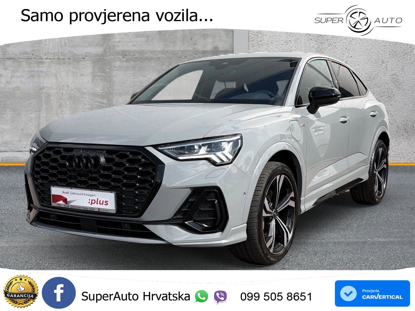 Audi Q3 Sportback 45 TFSIe (245 KS) S tronic S line LED+GR SJED+ACC