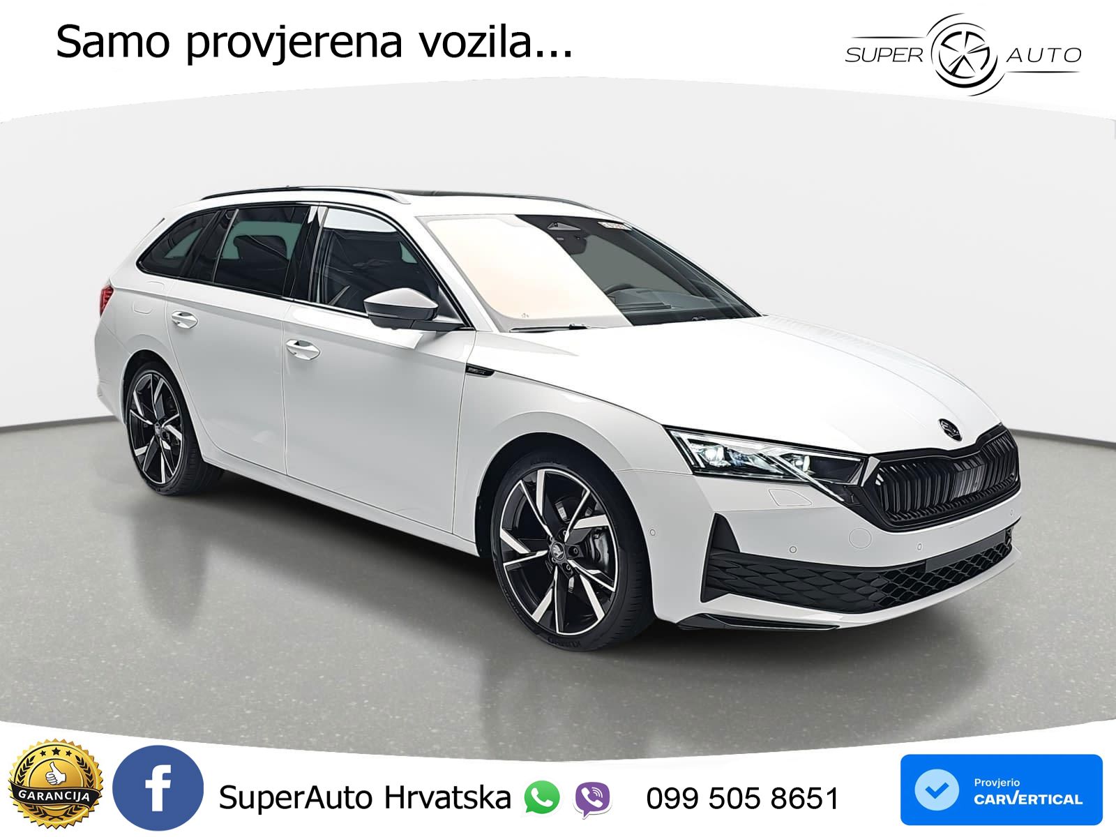 Škoda Octavia Combi 2.0 TSI (204 KS) 4x4 DSG SportLine LED+GR SJED+ACC