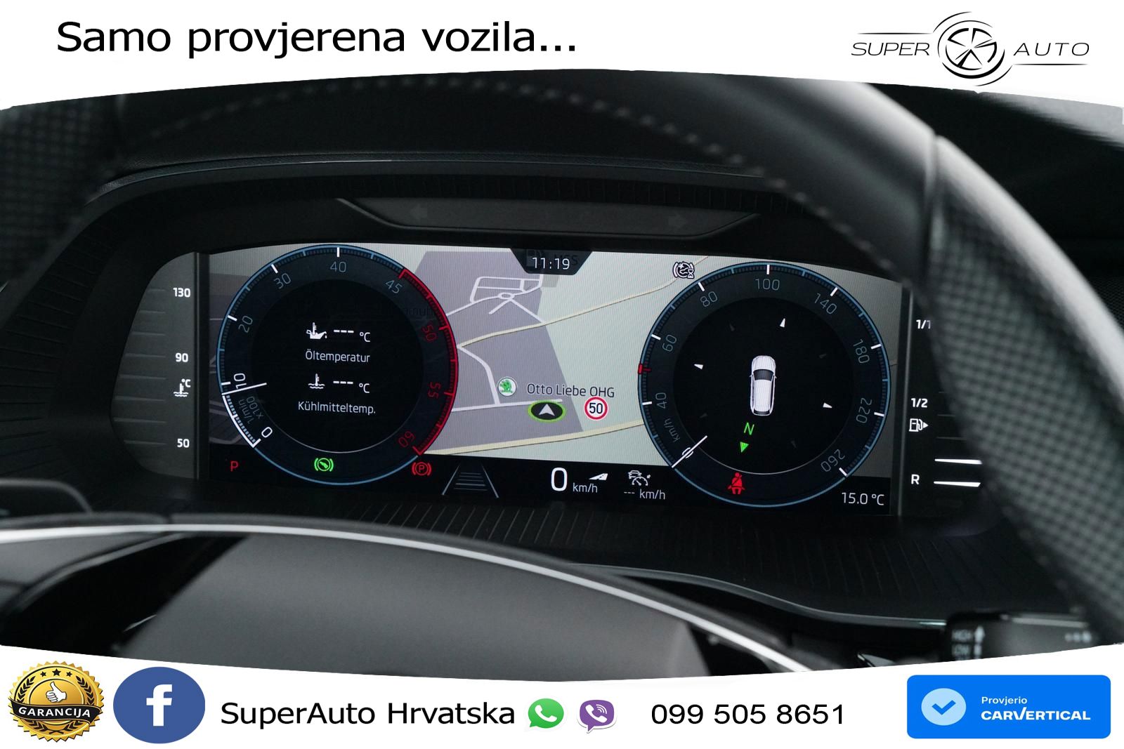Škoda Octavia Combi 2.0 TDI (150 KS) DSG SportLine MATRIX+GR SJED+KAM