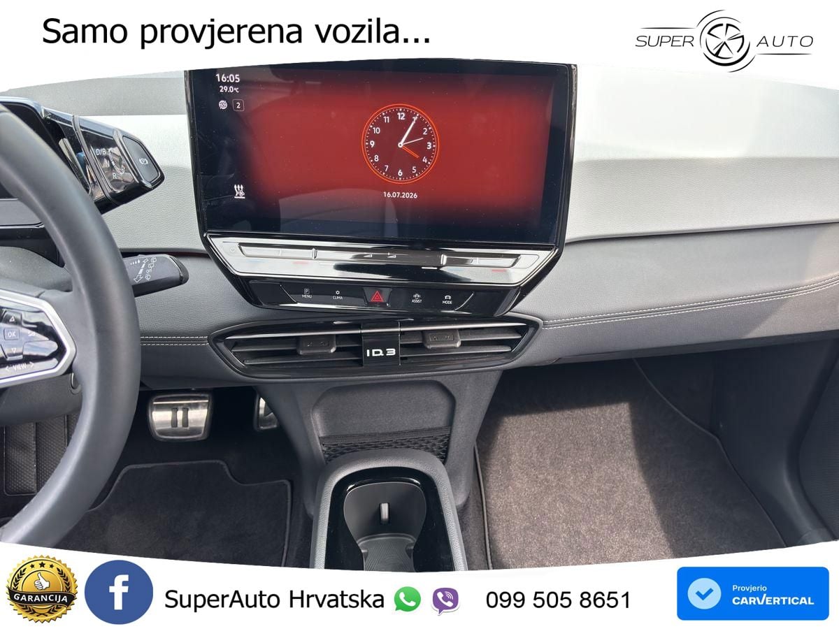 Volkswagen ID.3 Pro 62 kWh (204 KS) LED+GR SJED+ACC