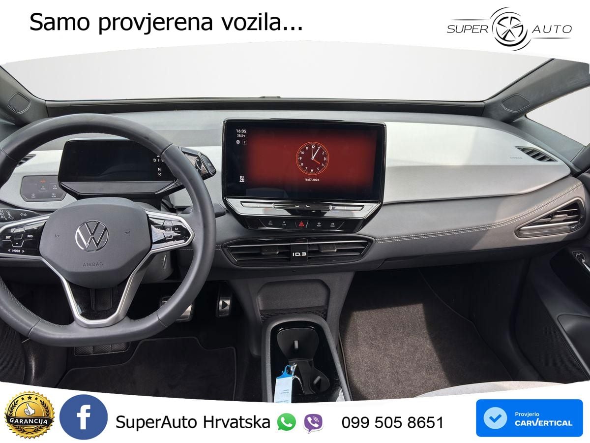 Volkswagen ID.3 Pro 62 kWh (204 KS) LED+GR SJED+ACC