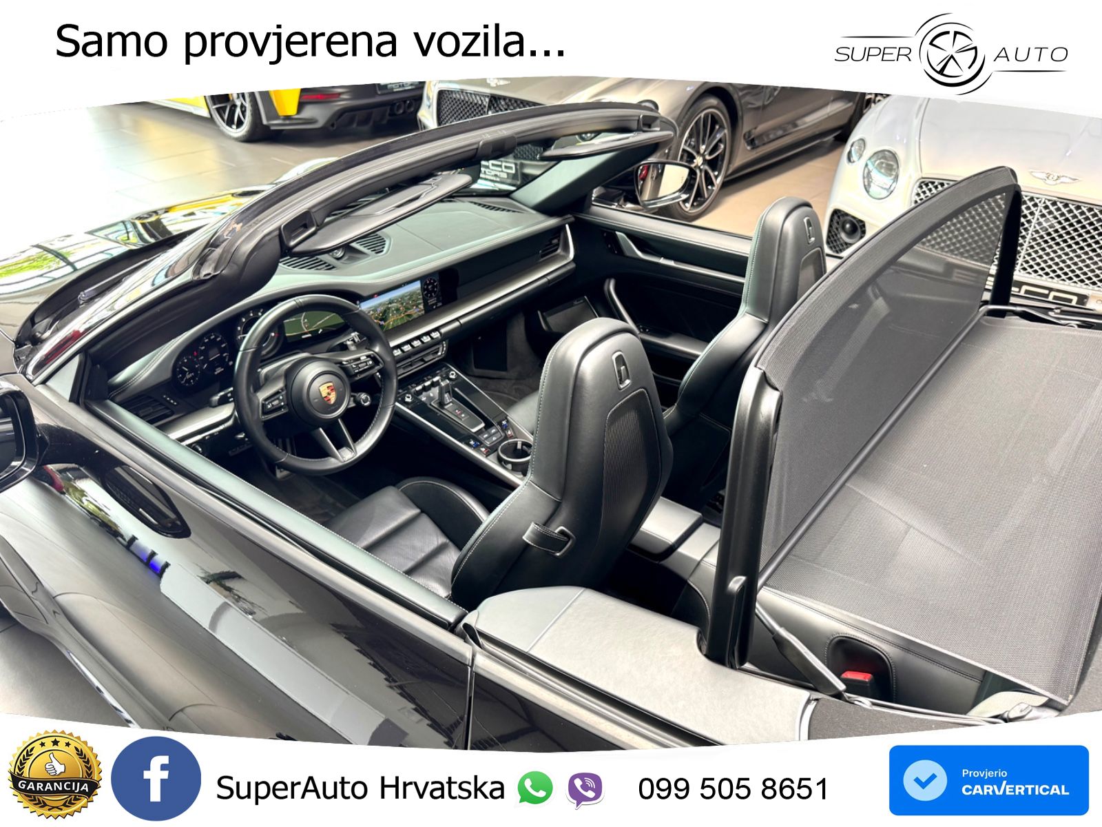 Porsche 911 Turbo S Cabriolet 3.8 (650 KS) PDK ZRAČNI+ACC+GR SJED+360
