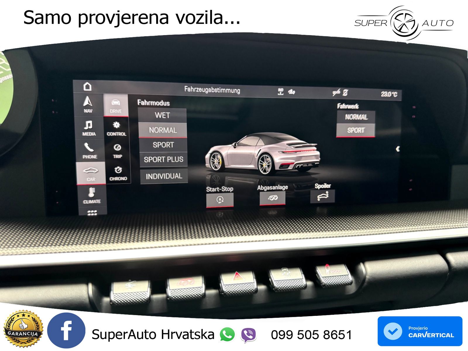Porsche 911 Turbo S Cabriolet 3.8 (650 KS) PDK ZRAČNI+ACC+GR SJED+360