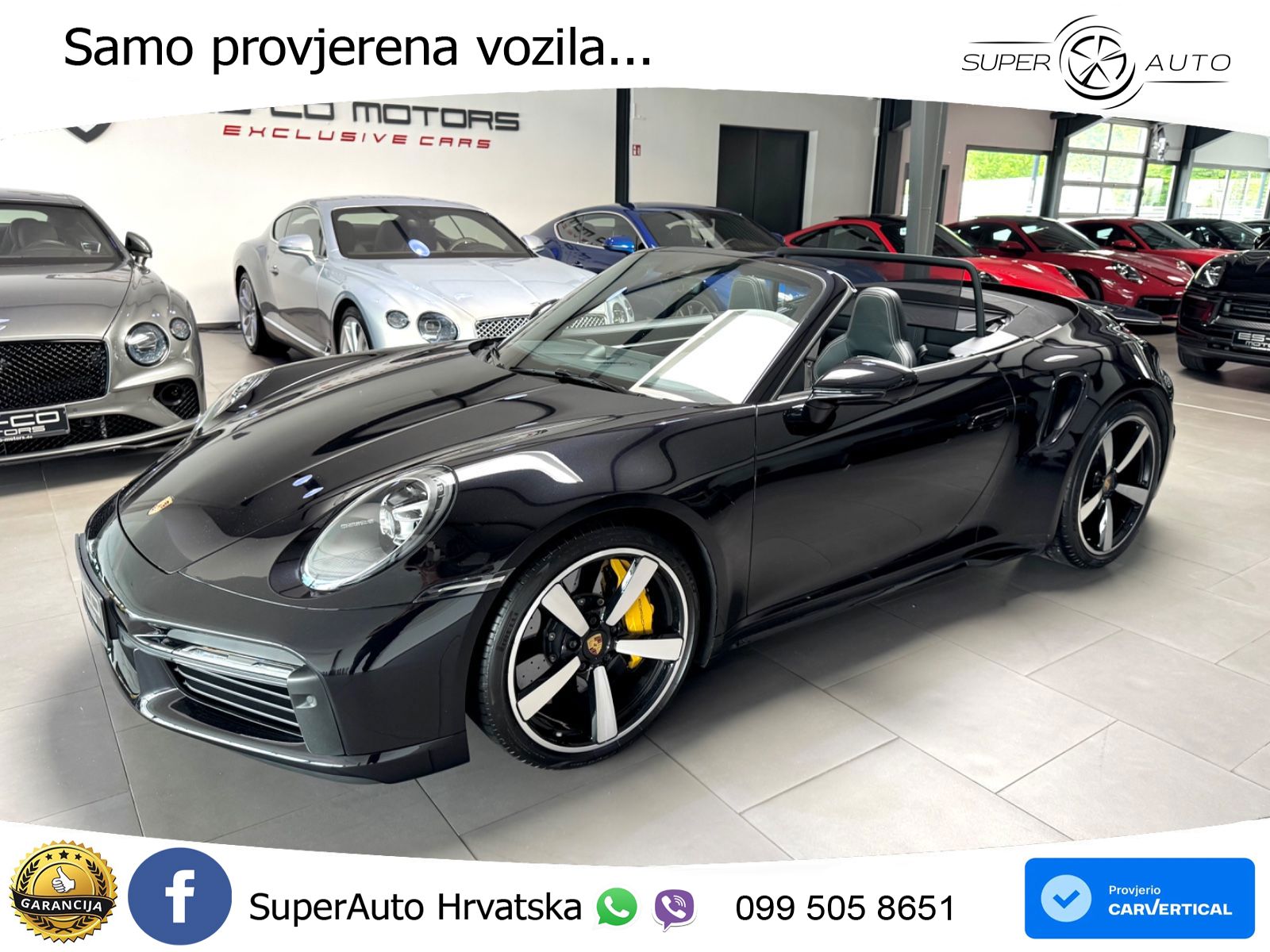 Porsche 911 Turbo S Cabriolet 3.8 (650 KS) PDK ZRAČNI+ACC+GR SJED+360