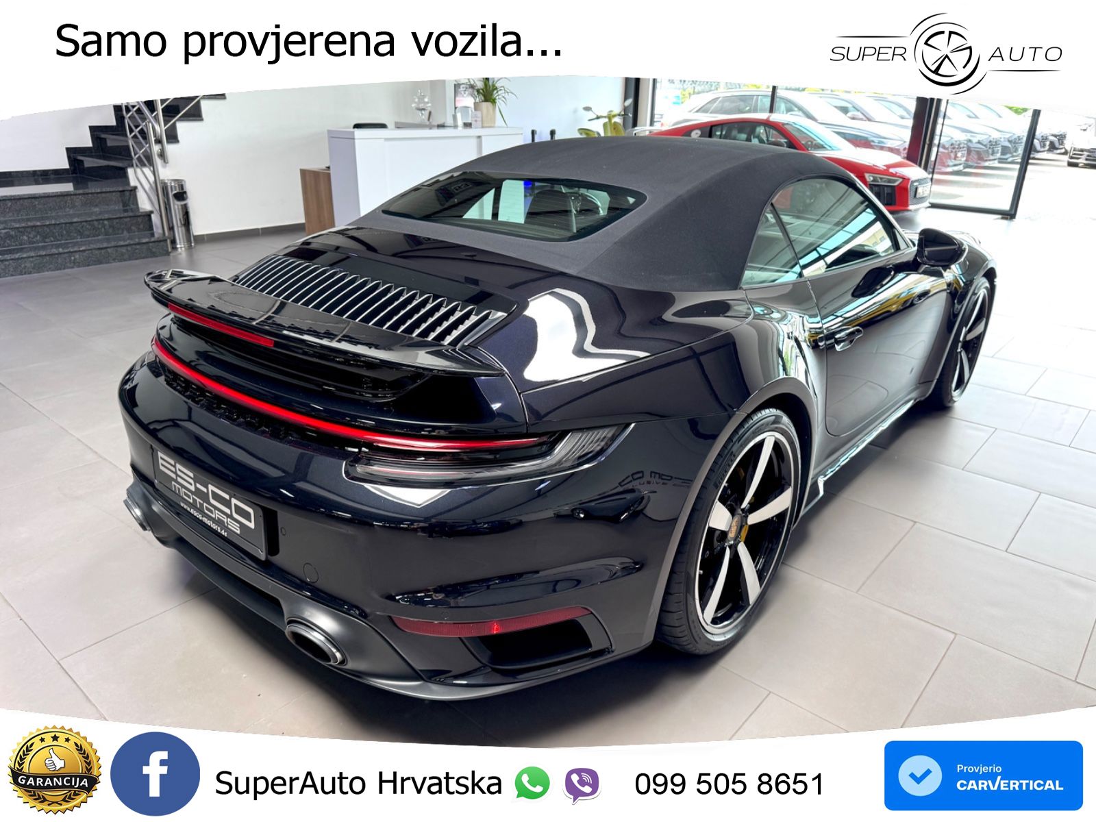 Porsche 911 Turbo S Cabriolet 3.8 (650 KS) PDK ZRAČNI+ACC+GR SJED+360