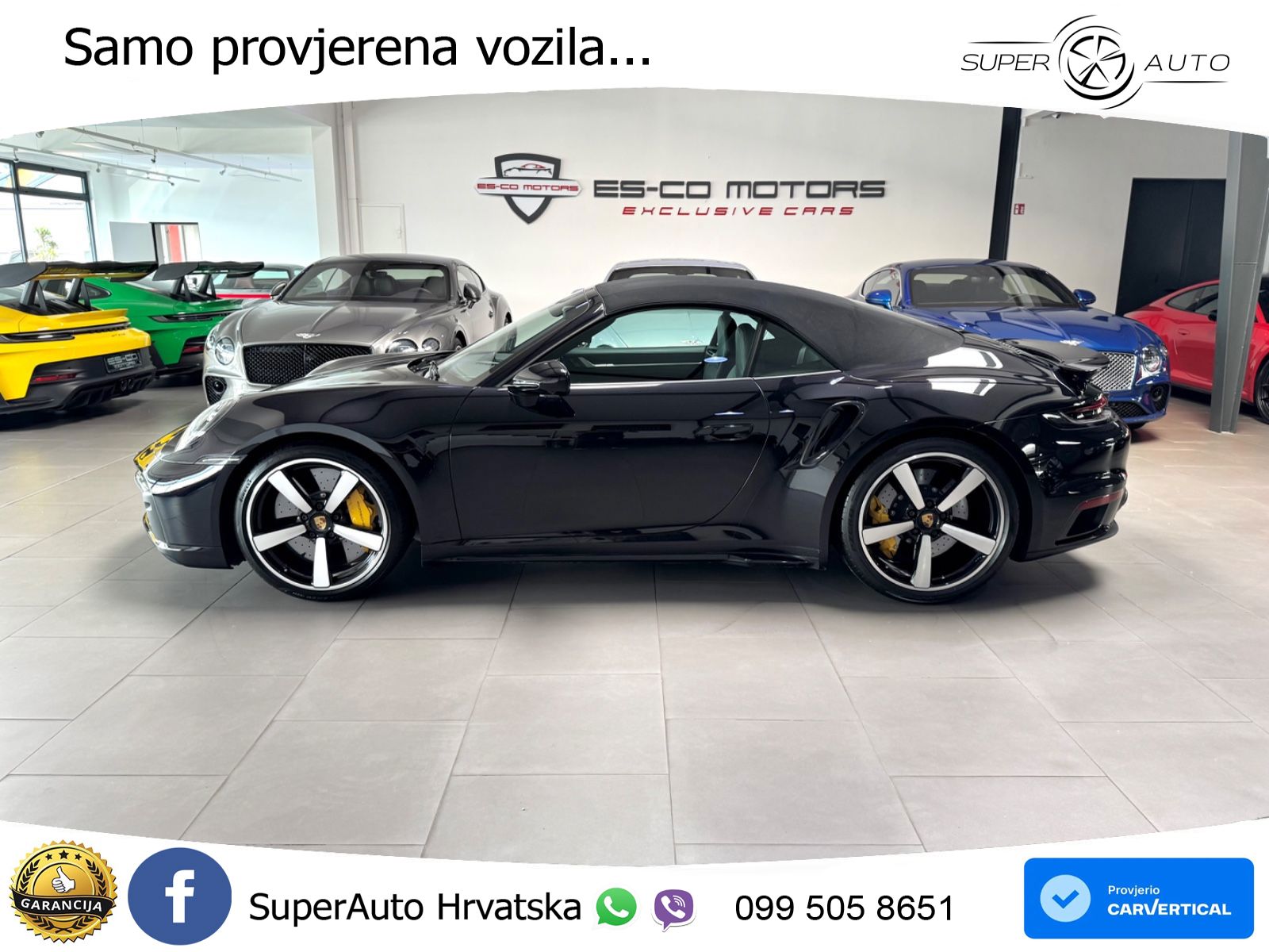 Porsche 911 Turbo S Cabriolet 3.8 (650 KS) PDK ZRAČNI+ACC+GR SJED+360