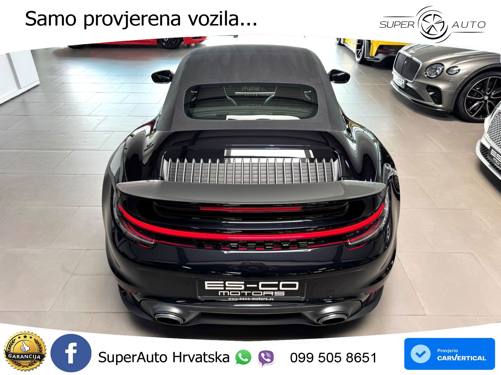 Porsche 911 Turbo S Cabriolet 3.8 (650 KS) PDK ZRAČNI+ACC+GR SJED+360