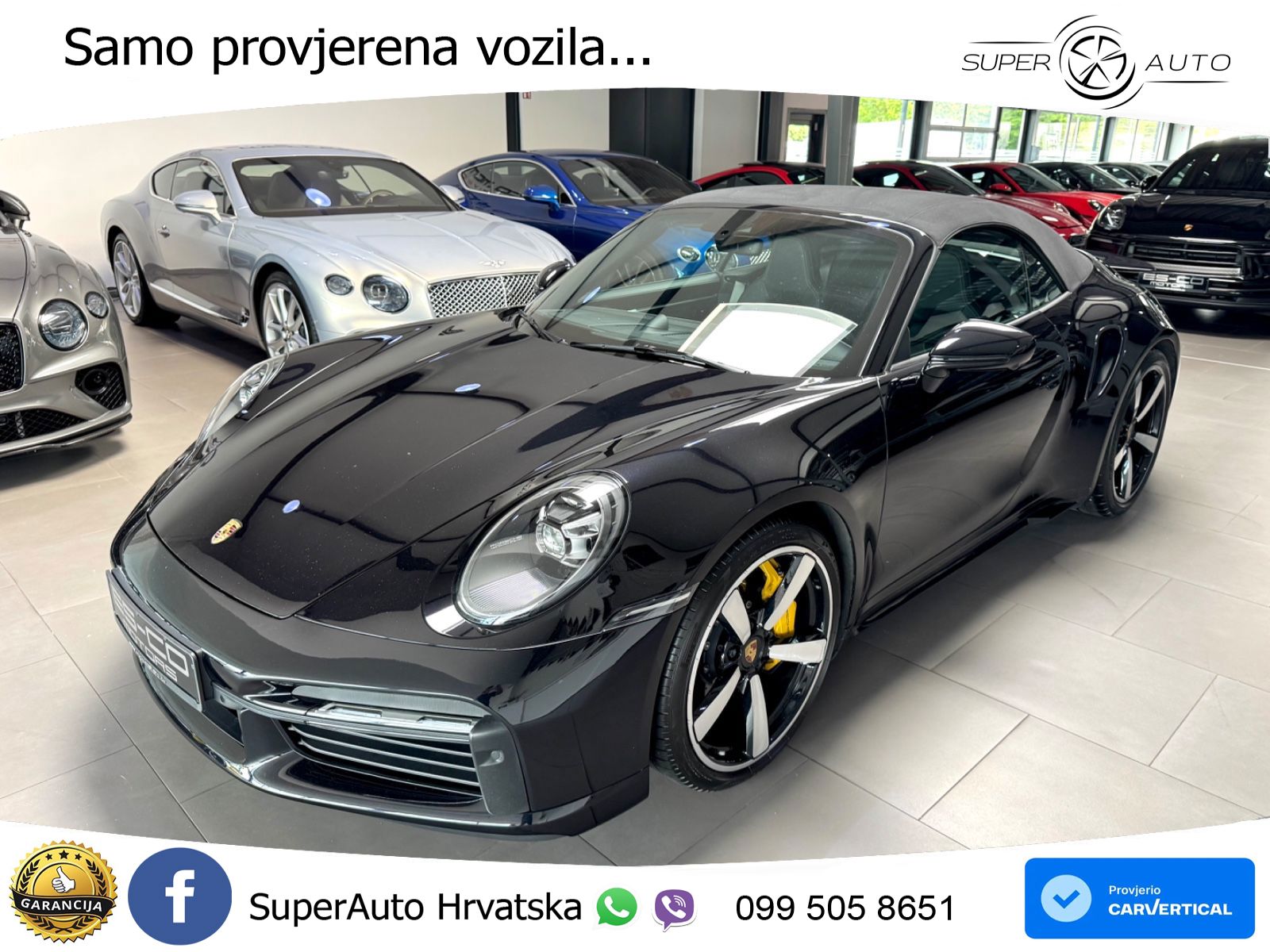 Porsche 911 Turbo S Cabriolet 3.8 (650 KS) PDK ZRAČNI+ACC+GR SJED+360