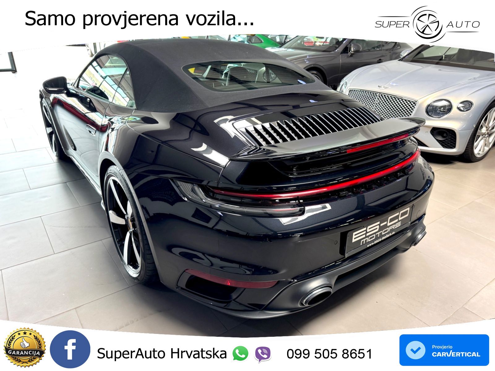 Porsche 911 Turbo S Cabriolet 3.8 (650 KS) PDK ZRAČNI+ACC+GR SJED+360