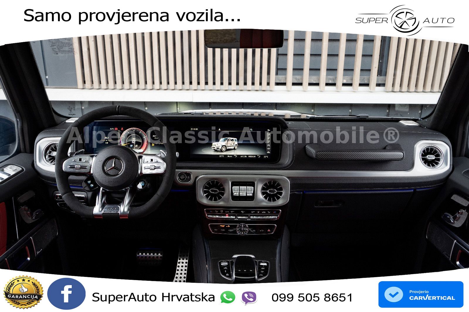 Mercedes AMG G 63 Long V8 (585 KS) 4MATIC 9G-TRONIC AMG SPEEDSHIFT PLUS LED+GR SJED+ACC