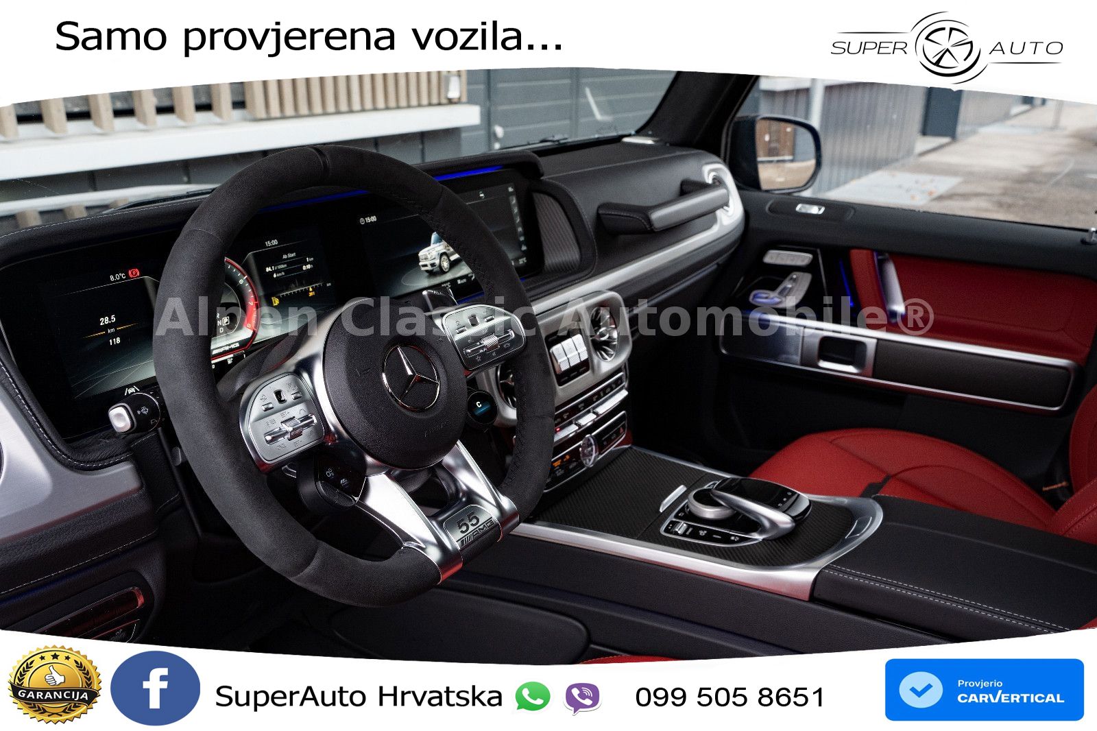 Mercedes AMG G 63 Long V8 (585 KS) 4MATIC 9G-TRONIC AMG SPEEDSHIFT PLUS LED+GR SJED+ACC