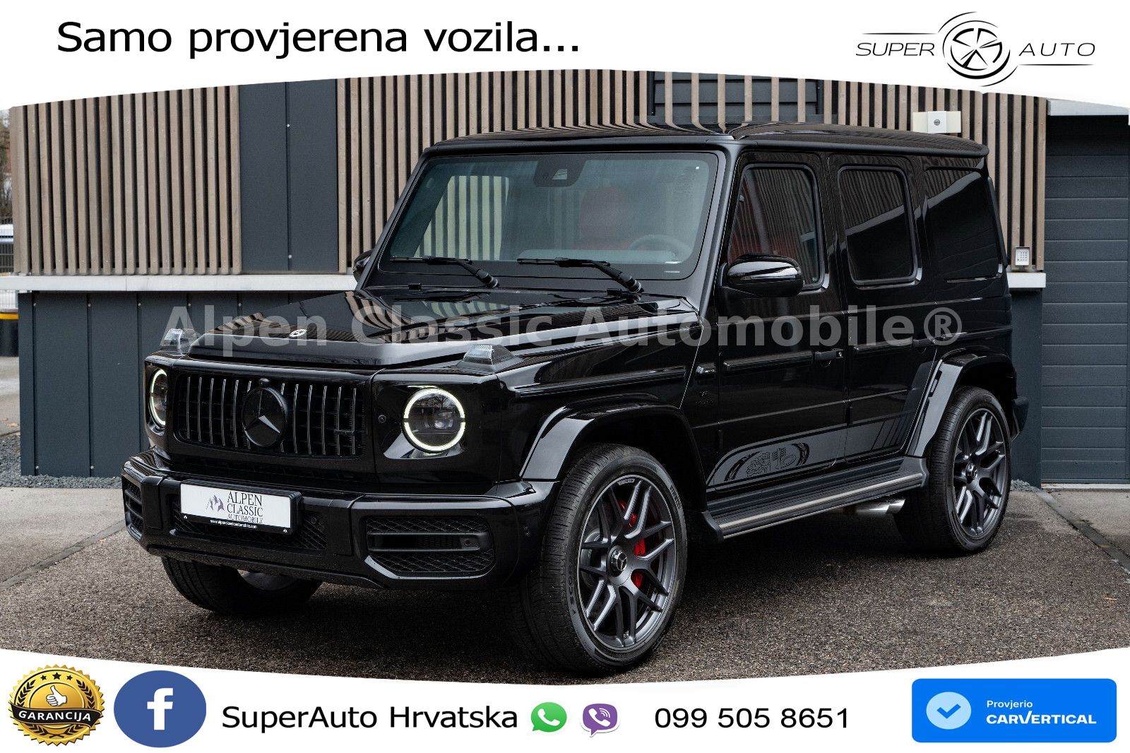 Mercedes AMG G 63 Long V8 (585 KS) 4MATIC 9G-TRONIC AMG SPEEDSHIFT PLUS LED+GR SJED+ACC