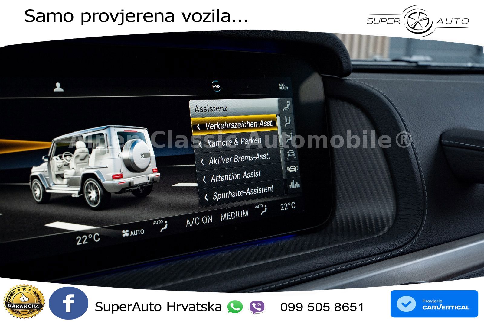 Mercedes AMG G 63 Long V8 (585 KS) 4MATIC 9G-TRONIC AMG SPEEDSHIFT PLUS LED+GR SJED+ACC