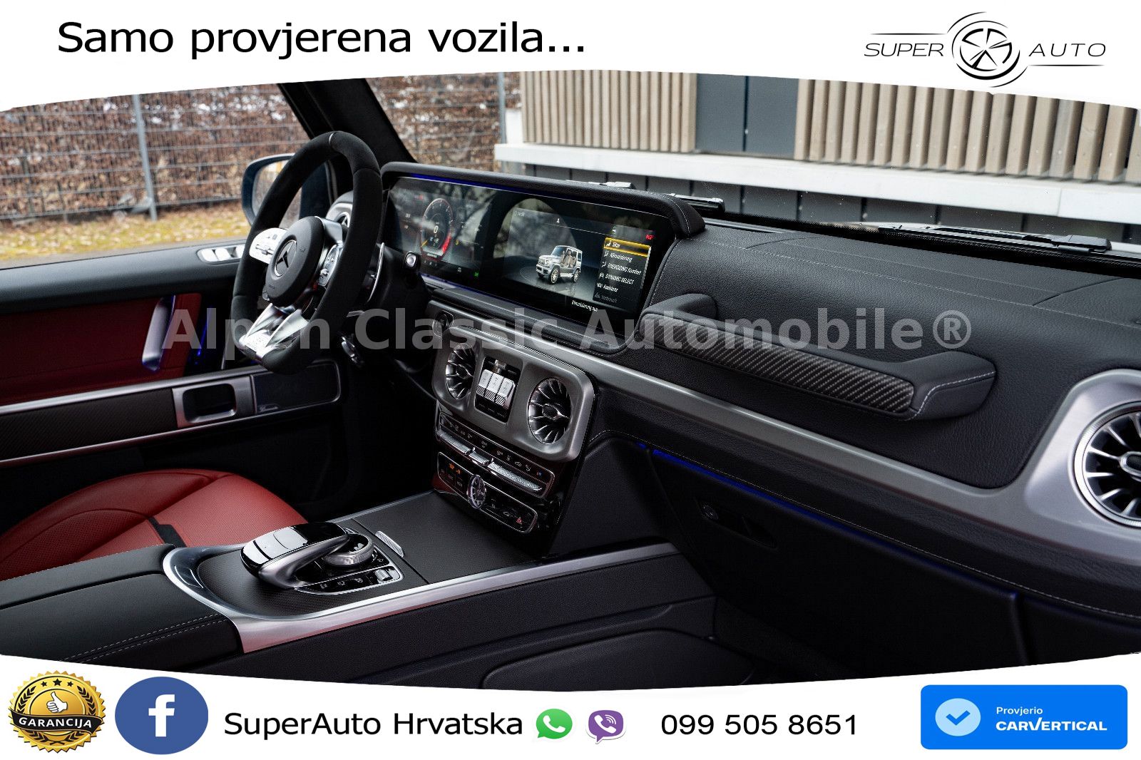 Mercedes AMG G 63 Long V8 (585 KS) 4MATIC 9G-TRONIC AMG SPEEDSHIFT PLUS LED+GR SJED+ACC