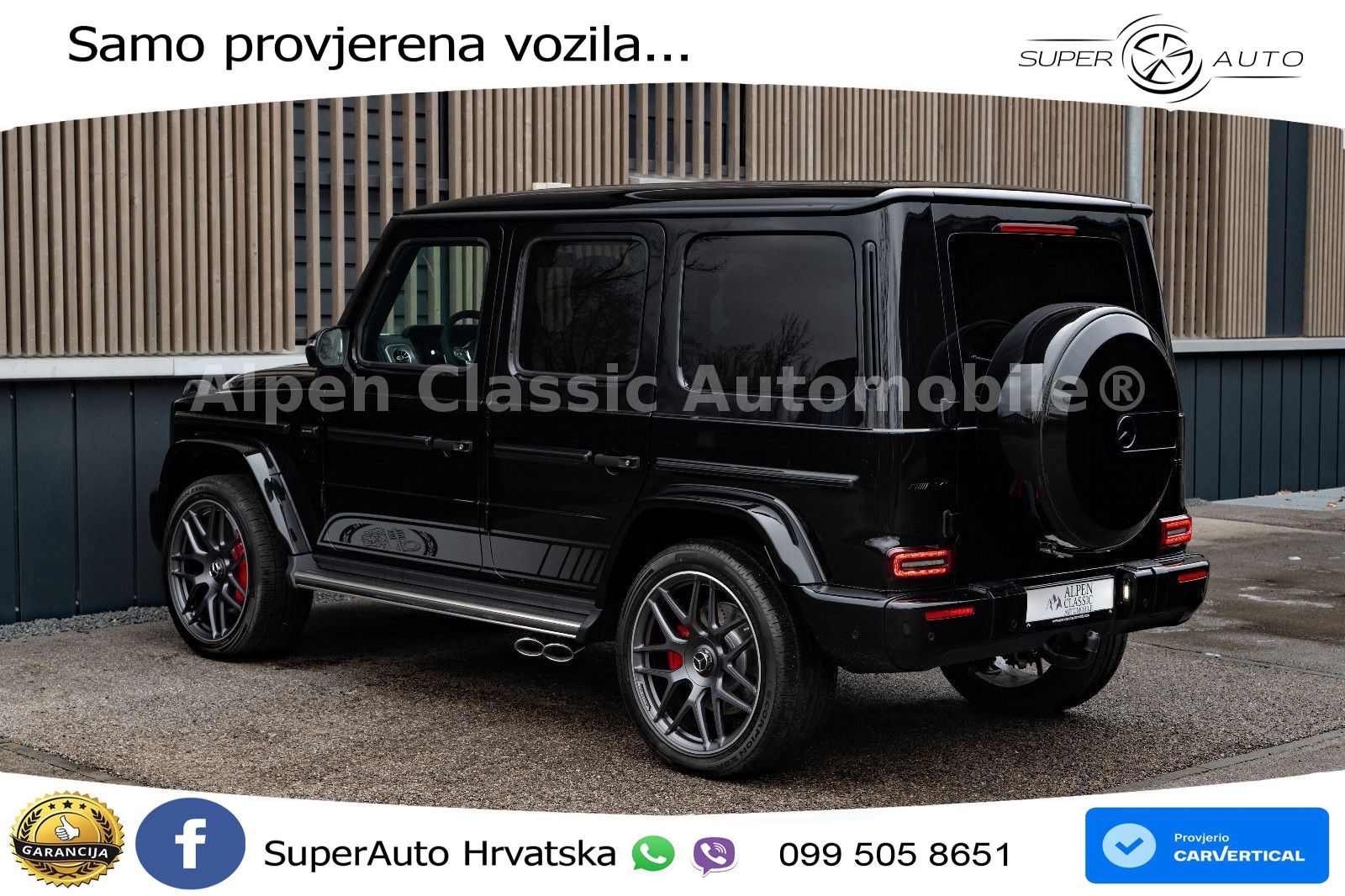 Mercedes AMG G 63 Long V8 (585 KS) 4MATIC 9G-TRONIC AMG SPEEDSHIFT PLUS LED+GR SJED+ACC