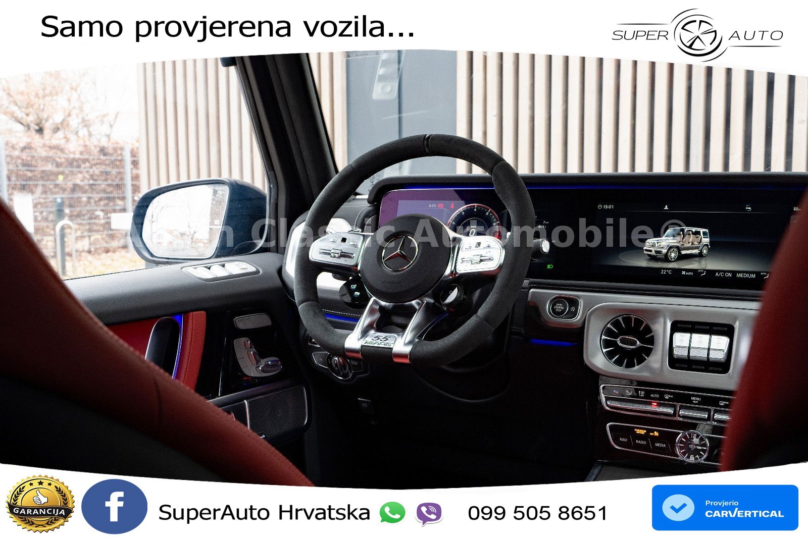Mercedes AMG G 63 Long V8 (585 KS) 4MATIC 9G-TRONIC AMG SPEEDSHIFT PLUS LED+GR SJED+ACC