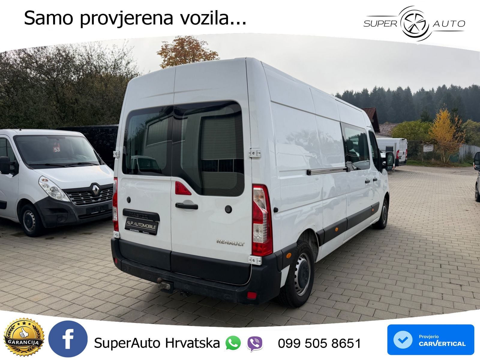 Renault Master Kasten L3-H2 7-SITZE*NAVI*AHK*KAMERA*3,5t 179 KS