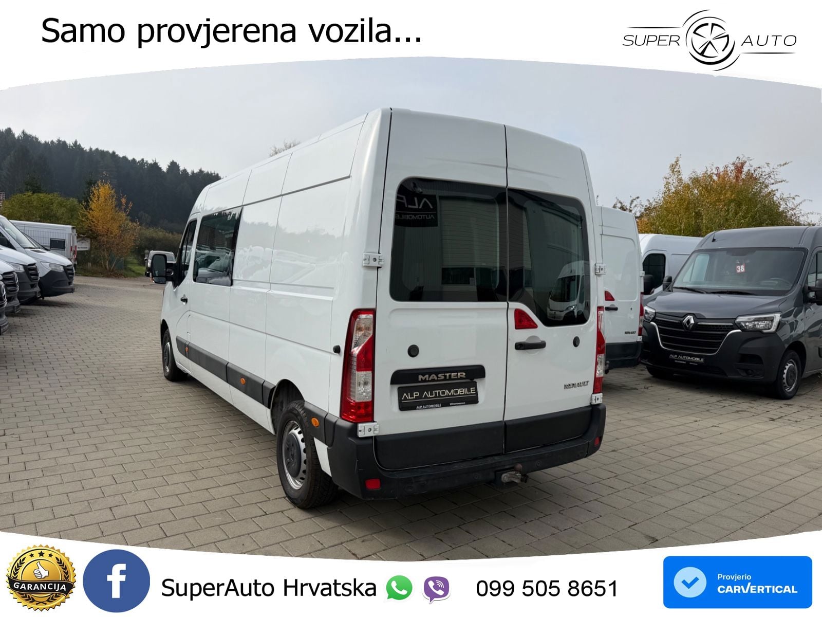Renault Master Kasten L3-H2 7-SITZE*NAVI*AHK*KAMERA*3,5t 179 KS