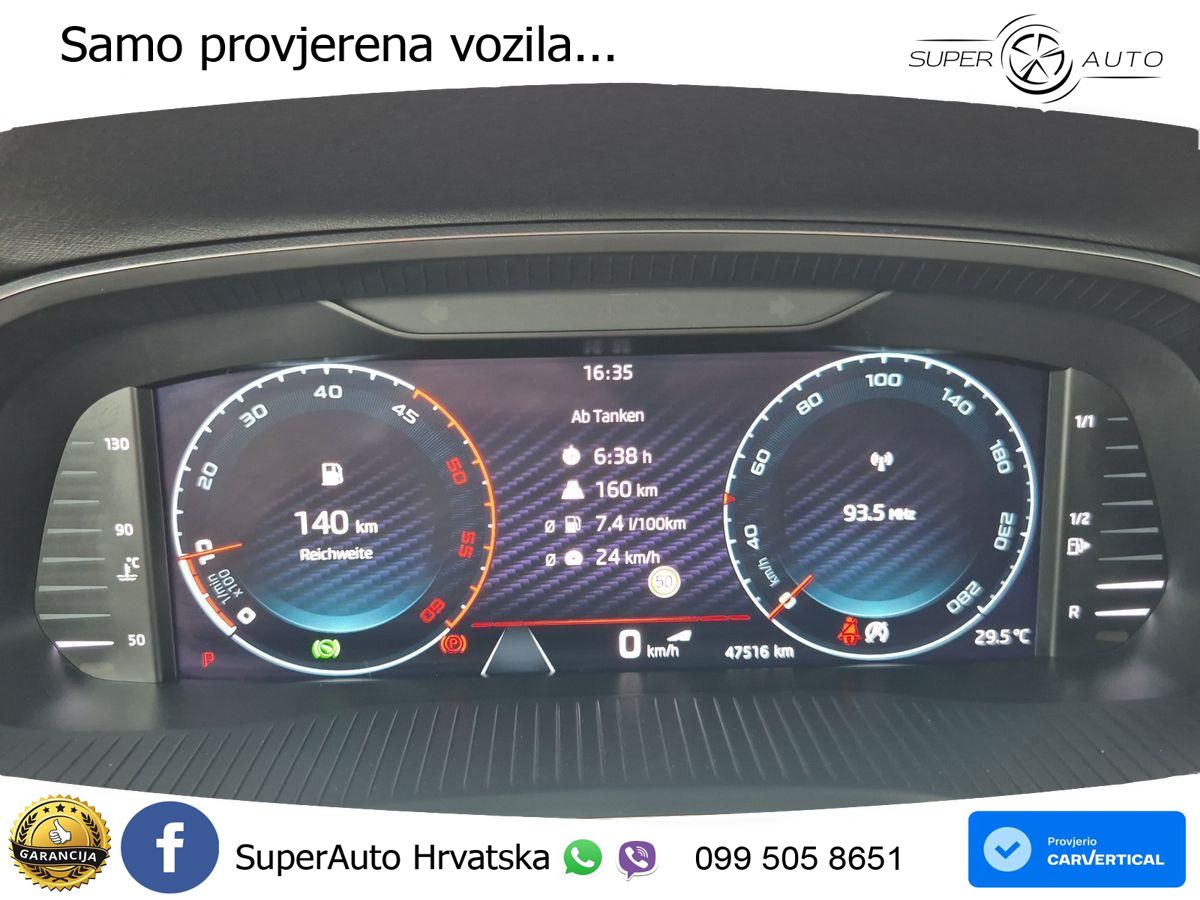 Škoda Octavia Combi RS 2.0 TDI (200 KS) 4x4 DSG MATRIX+GR SJED+KAM
