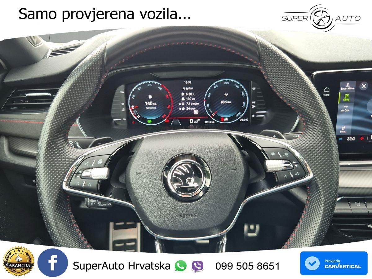 Škoda Octavia Combi RS 2.0 TDI (200 KS) 4x4 DSG MATRIX+GR SJED+KAM