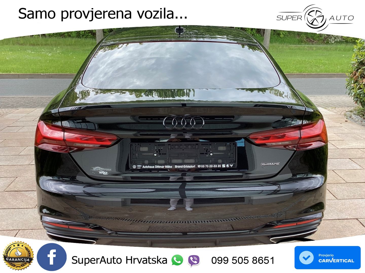 Audi A5 Sportback 40 TDI (204 KS) quattro S tronic S line MATRIX+GR SJED+KAM