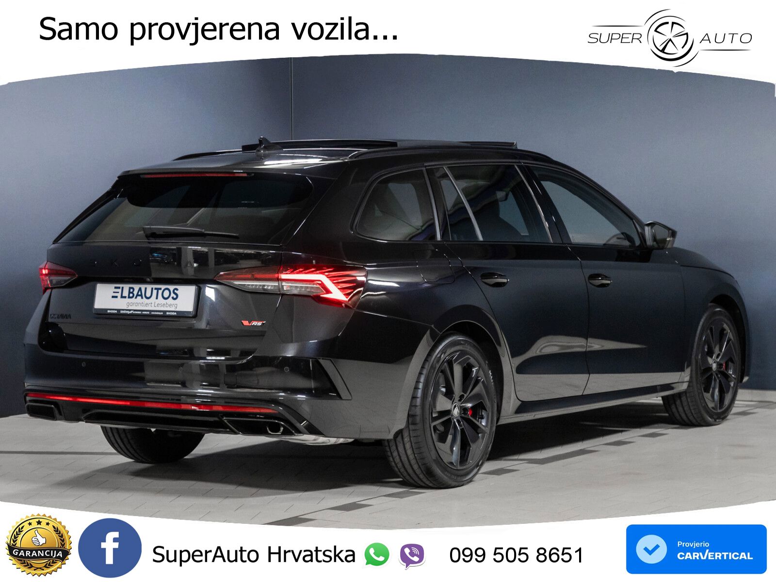 Škoda Octavia Combi RS 2.0 TSI (265 KS) DSG MATRIX+GR SJED+KAM