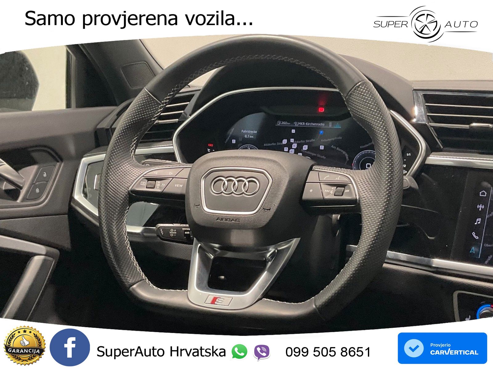 Audi Q3 Sportback 40 TDI (200 KS) quattro S tronic S line LED+GR SJED+ACC