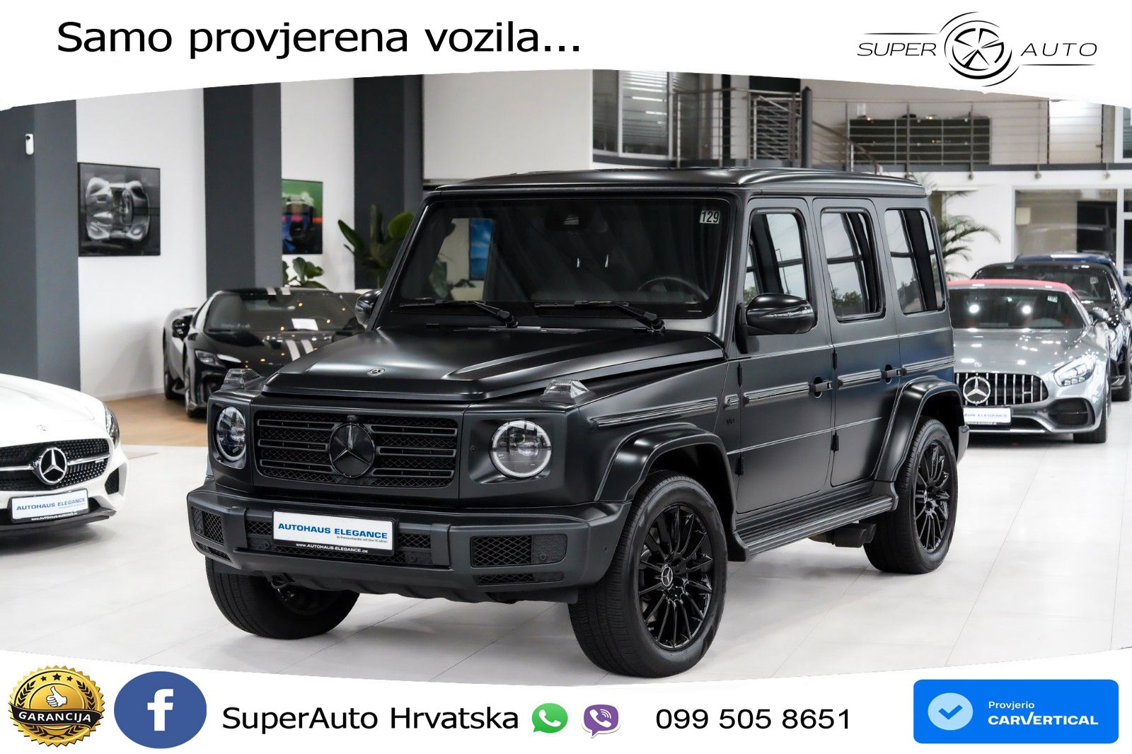 Mercedes G 500 Long V8 (422 KS) 4MATIC 9G-TRONIC AMG LED+GR SJED+ACC