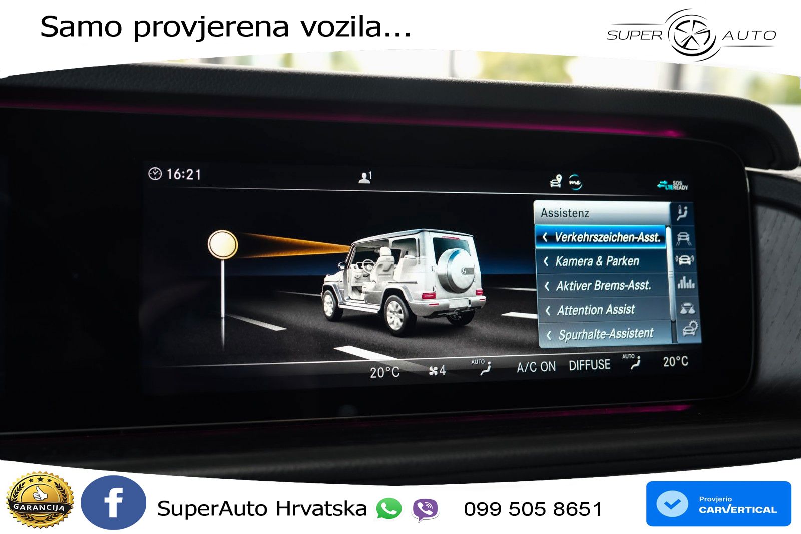 Mercedes G 500 Long V8 (422 KS) 4MATIC 9G-TRONIC AMG LED+GR SJED+ACC