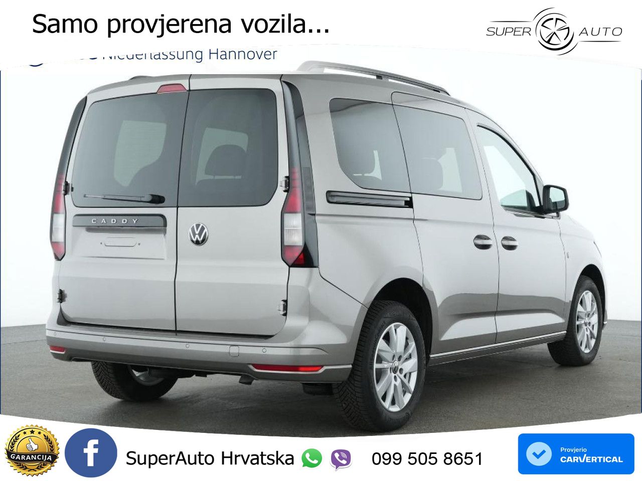 Volkswagen Caddy Life Heckflügeltüren Klima Sitzh vorb. 102 KS