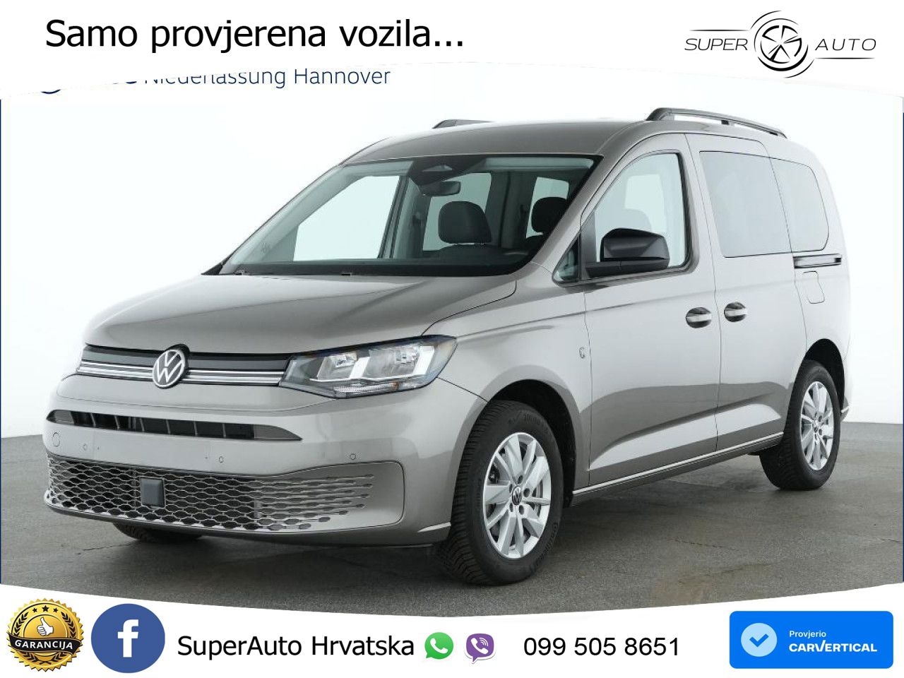Volkswagen Caddy Life Heckflügeltüren Klima Sitzh vorb. 102 KS