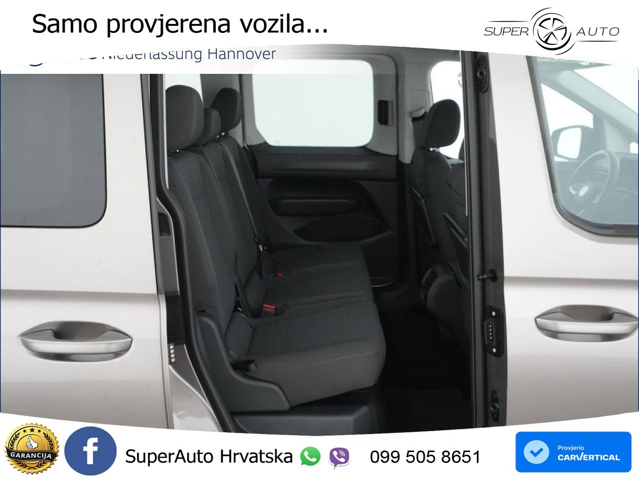 Volkswagen Caddy Life Heckflügeltüren Klima Sitzh vorb. 102 KS