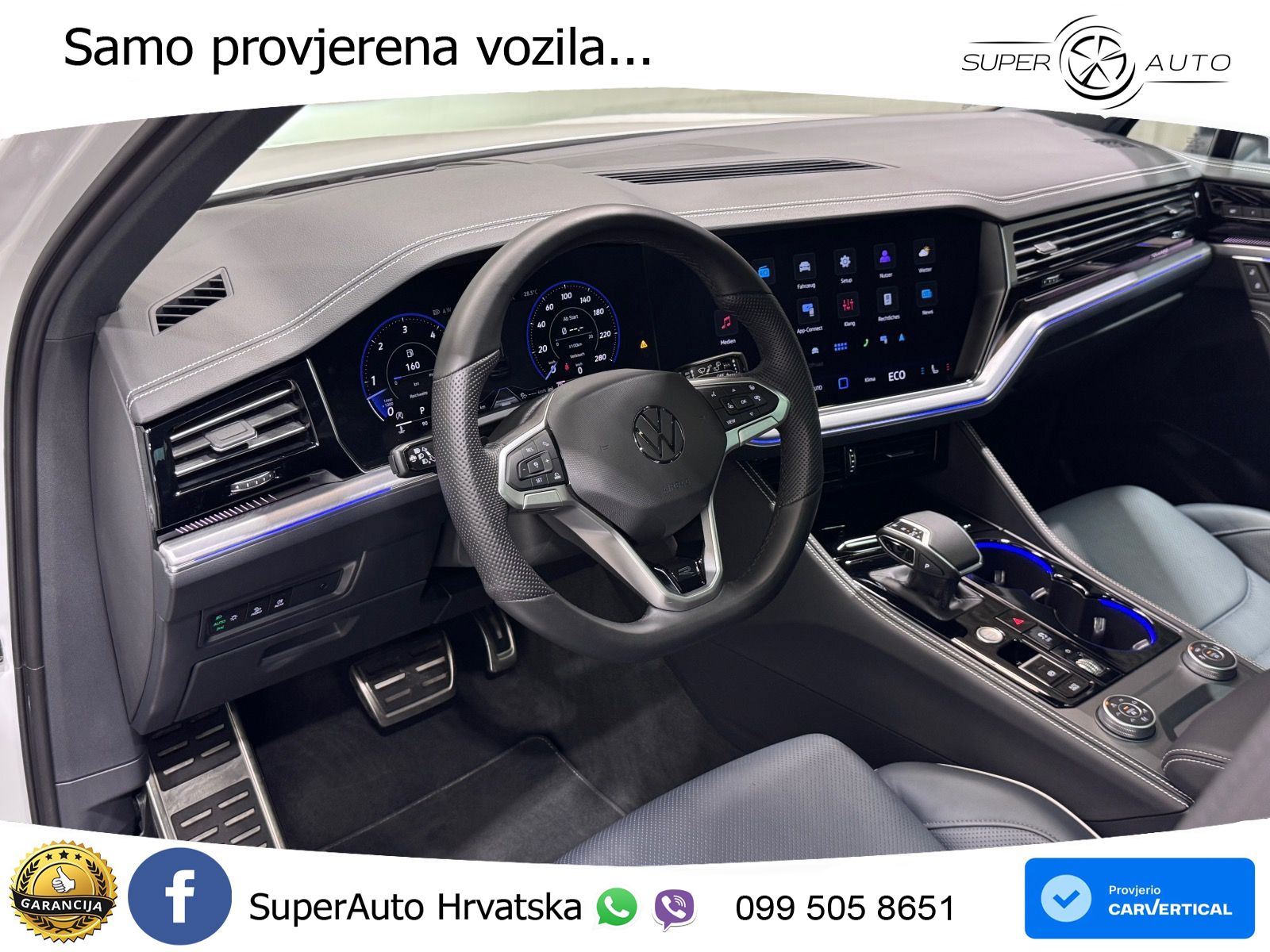 Volkswagen Touareg 3.0 V6 TDI (286 KS) 4MOTION Tiptronic ZRAČNI+ACC+GR SJED+KAM+PANO