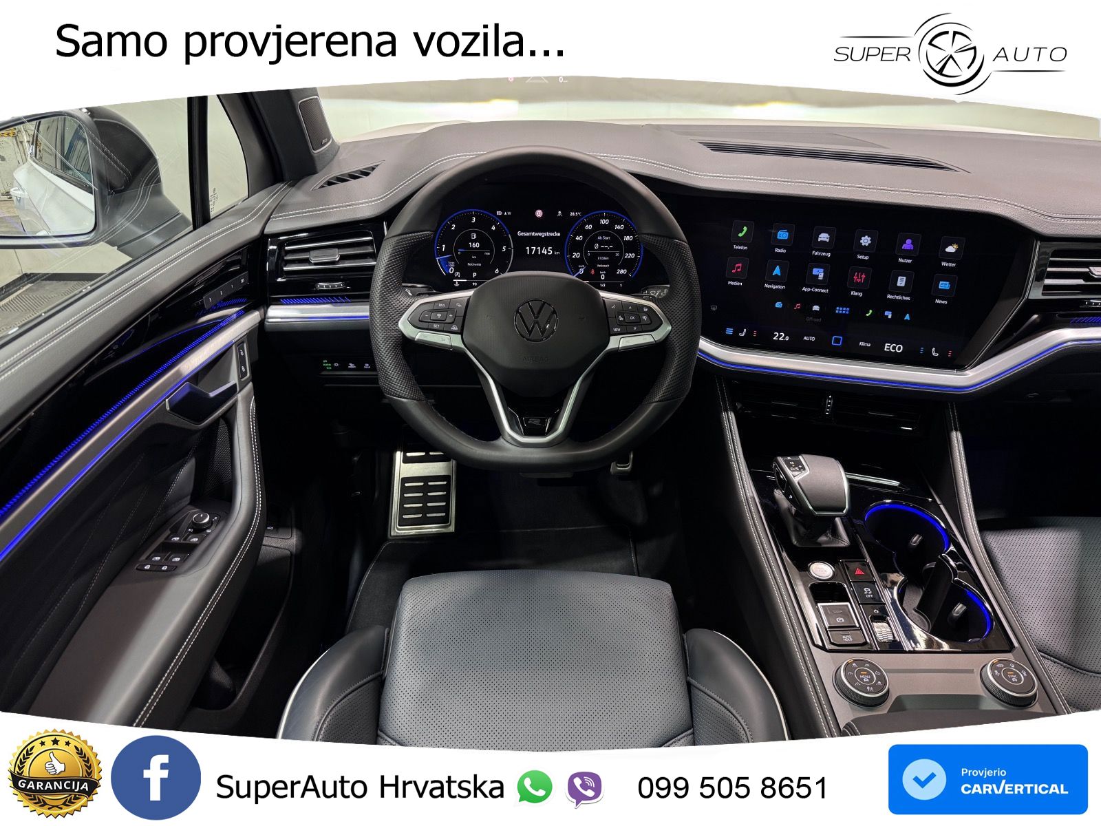 Volkswagen Touareg 3.0 V6 TDI (286 KS) 4MOTION Tiptronic ZRAČNI+ACC+GR SJED+KAM+PANO